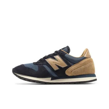 New Balance NB 770 Non-slip Wear-resistant Shock Absorption Low-Top Running Shoes Men's Brown Blue Made In UK