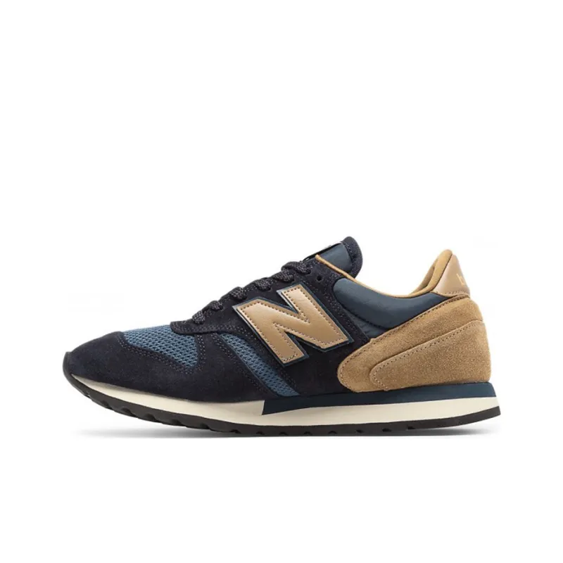 New Balance NB 770 Non-slip Wear-resistant Shock Absorption Low-Top Running Shoes Men's Brown Blue Made In UK-0