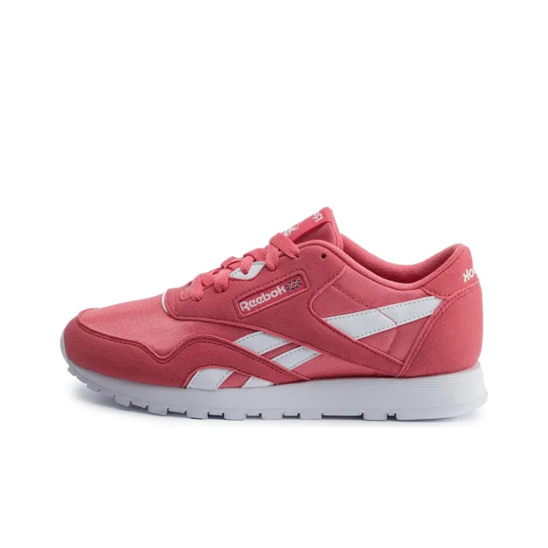 Reebok Classic Nylon Casual Shoes Women's Low-Top Pink-0