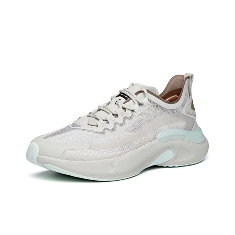 Anta Fast Cushioning, Slip Resistant, And Abrasion Resistant Low Top Running Shoes Men's Gray-2