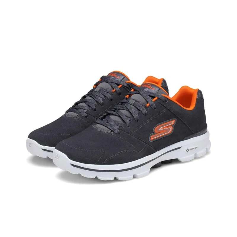 Skechers Go Walk 3 Casual Shoes Men Low-Top Gray/Orange-2