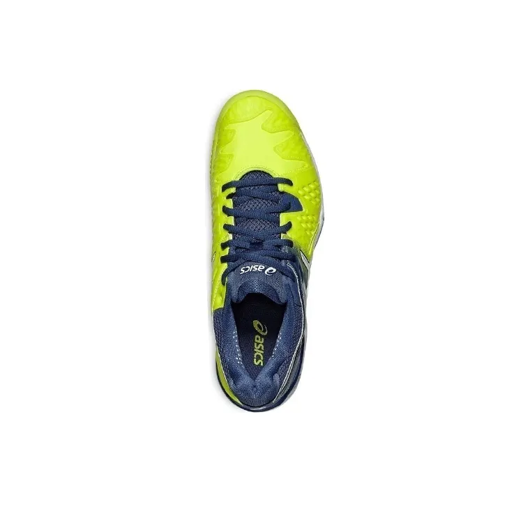 Asics Gel-Resolution 6 Tennis Shoes Women's Low-Top Yellow/Blue-3