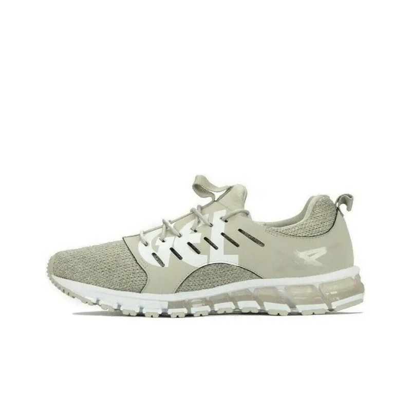 Asics Gel-Quantum 180 Wear-Resistant Low-Top Running Shoes Men's Linen Gray-0