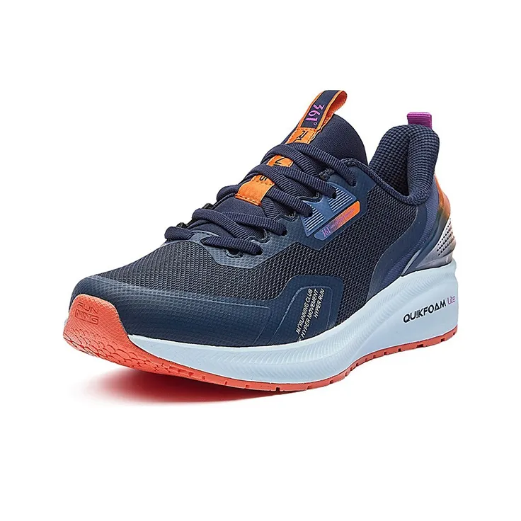 361° Slip Resistant, Abrasion Resistant, Lightweight, Breathable Low Top Running Shoes Men's Oil Ink Blue-2