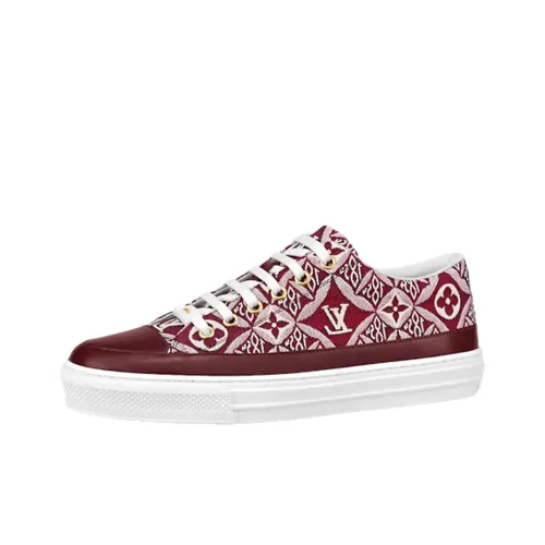 LOUIS VUITTON Stellar Skateboard Shoes Women's Low-Top Deep Red