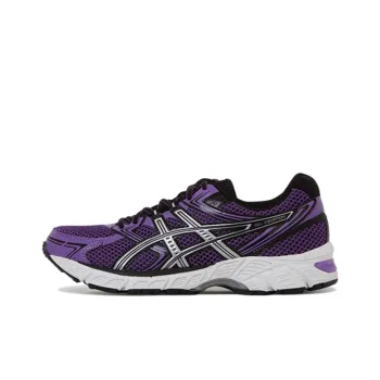 Asics Gel-Equation Anti-Slip And Wear-Resistant Lightweight Low-Top Running Shoes Women's Purple Black Silver