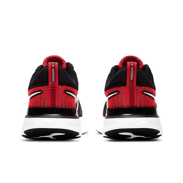 Nike React Infinity Run Flyknit 2 Black Bright Crimson-4