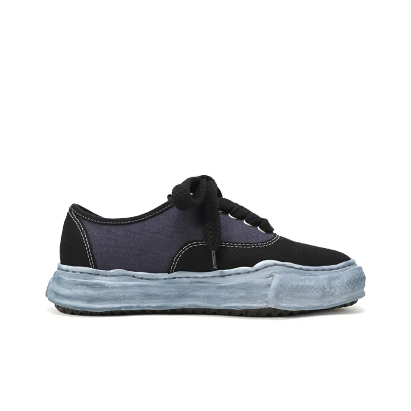 MIHARA YASUHIRO Baker OG Sole Over Dyed Canvas Low Black-1
