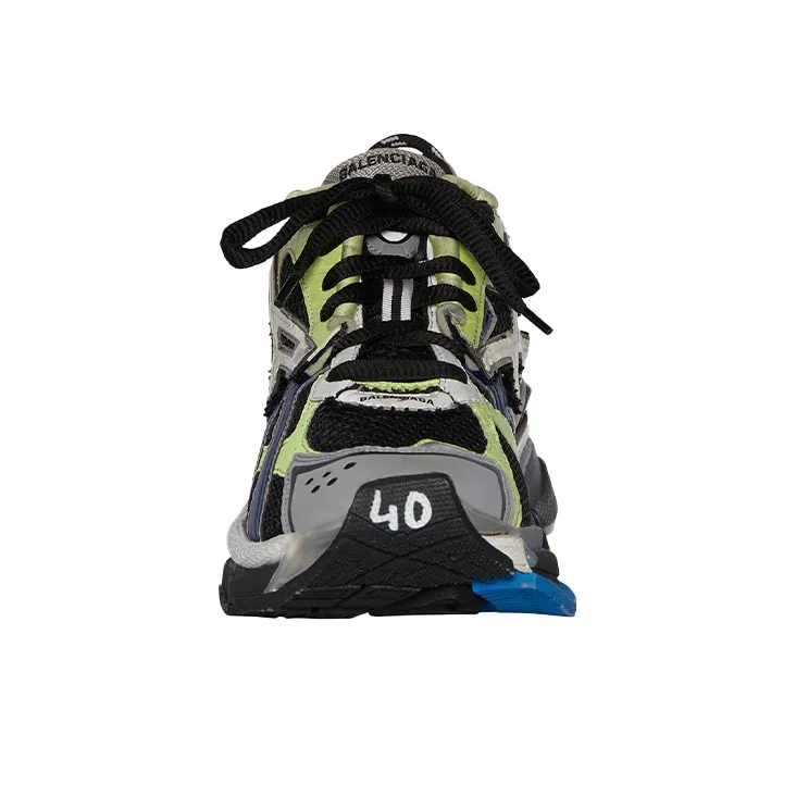 Balenciaga Runner Sneakers 'Grey Black Green' Women's-2
