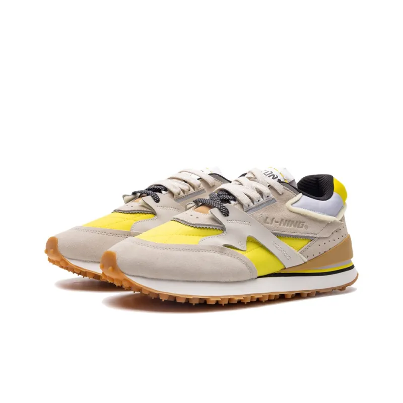 LiNing 001 Cushioned Anti-Slip And Wear-Resistant Lightweight Low-Top Running Shoes Women's Deep Yellow-2