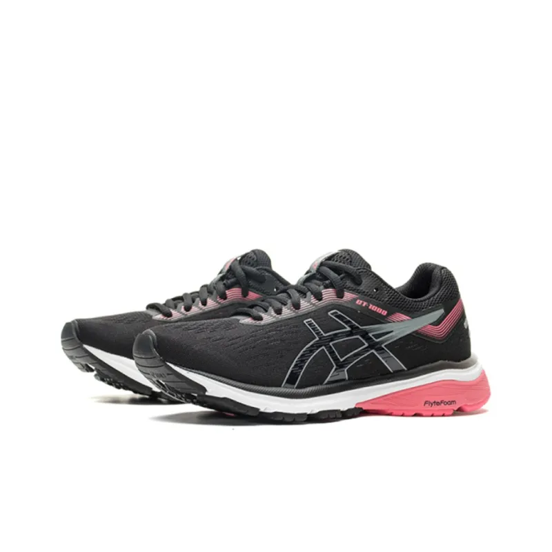 Asics Women's GT 1000 7 D Wide 'Black Pink'-2