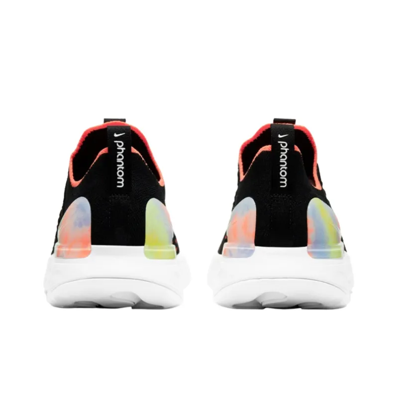 Nike React Phantom Run Flyknit Premium Black Bright Mango Women's-7
