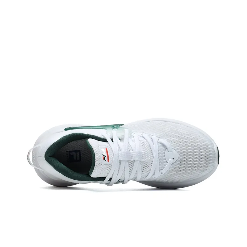 FILA Athletics Cushioning Anti Slip Wear Resistant Breathability Low Top Casual Running Shoes Women's White-3