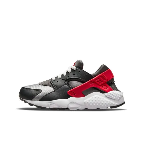 Nike Huarache Run Dark Smoke Grey University Red GS