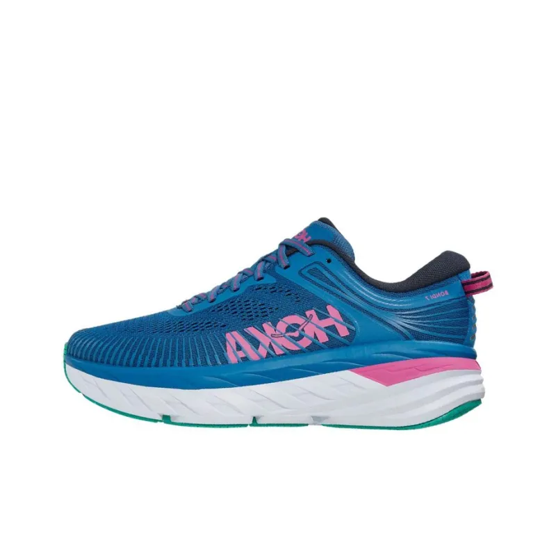 HOKA ONE ONE Bondi 7 Vallarta Blue Phlox Pink Women's-0