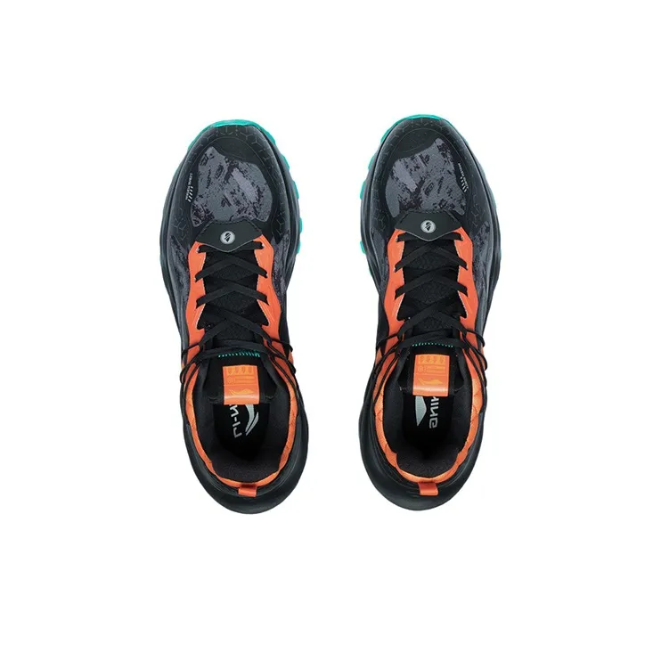 LiNing Cloud Shield PLUS Rebound Low-Top Running Shoes Men's Black Orange-3
