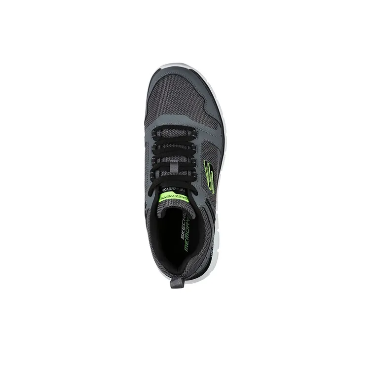 Skechers Skechers Track Knockhill Cushioning Anti-Slip And Wear-Resistant Low-Top Running Shoes Men's Gray-3