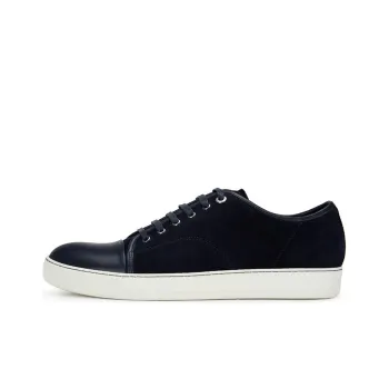 Lanvin Suede Lace up Sneakers