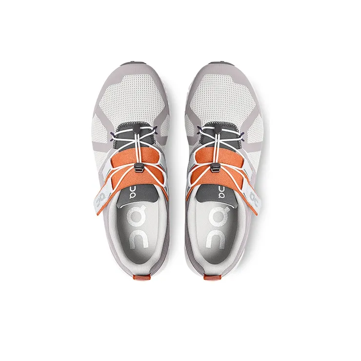 On Cloud Nexus Running Shoes Women's Low Top Zinc Gray/Matte Red-3