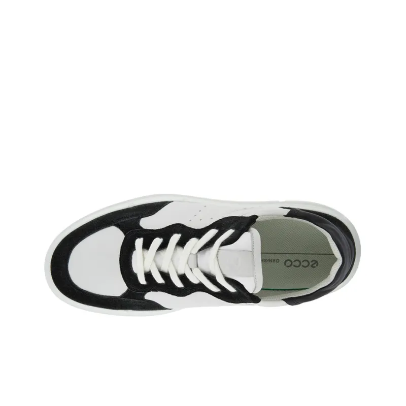 Ecco Soft X Stylish Skateboarding Shoes Men's Black White-2
