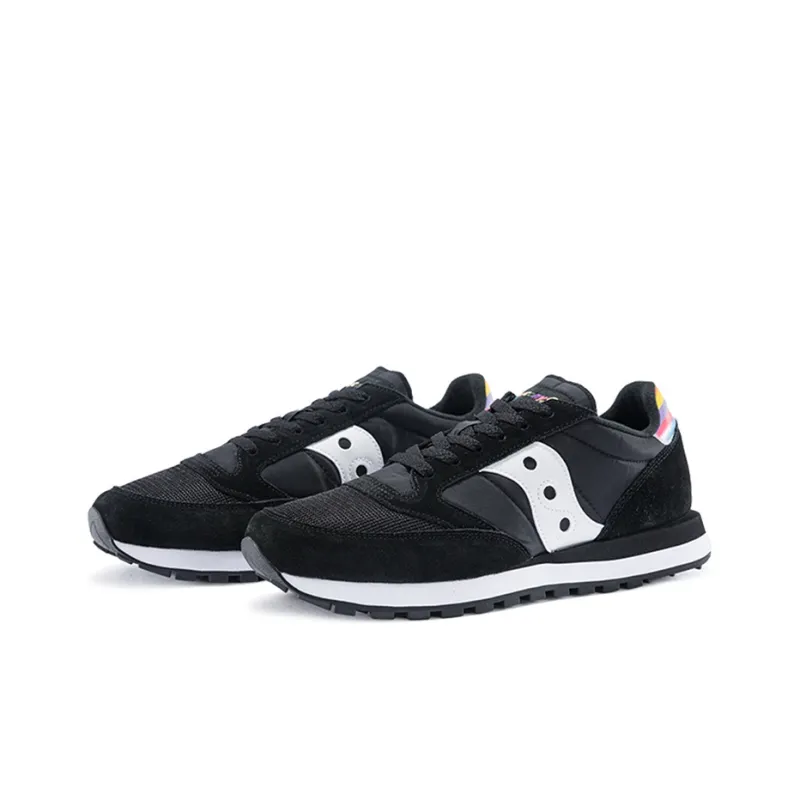 Saucony Jazz Original Vintage Running Shoes Men Low Top Black Green-2