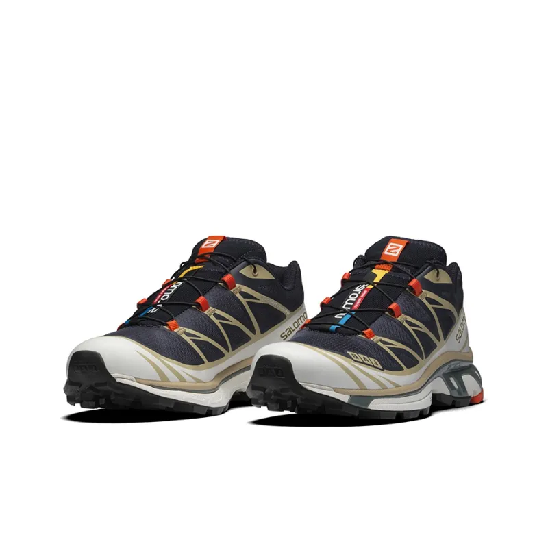 SALOMON XT-6 Cushioning Anti-Slip And Wear-Resistant Low-Top Hiking Trekking Shoes Unisex Black-6