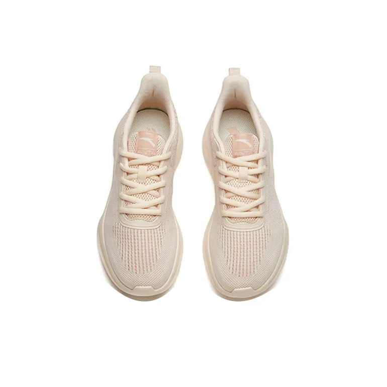 Anta Running Collection Cushioned Slip-Resistant Breathable Low-Top Running Shoes Women's Clay-3