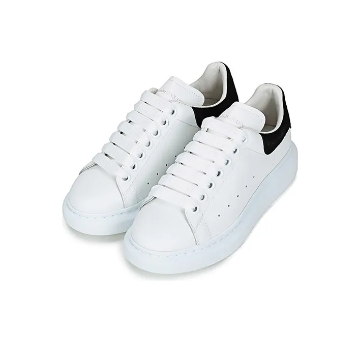 Alexander McQueen Oversized Sneaker 'White Black Suede' Women's-2