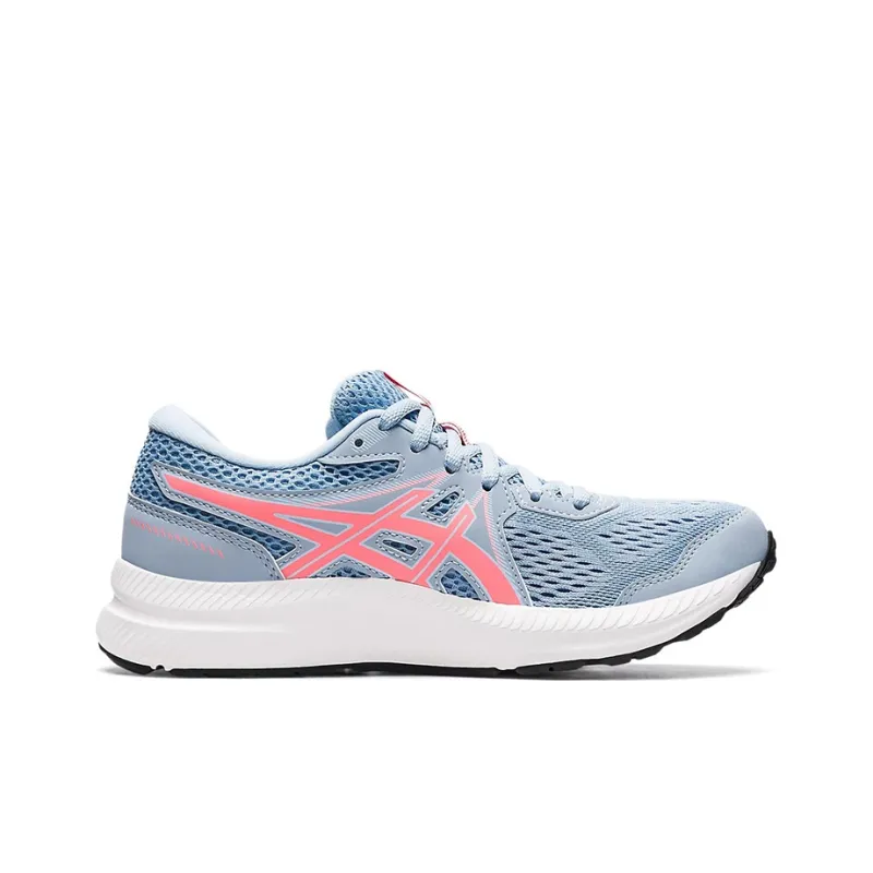 Asics Gel-Contend 7 Wear-Resistant Low-Top Running Shoes Women's Blue Pink-1