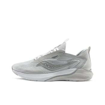 Saucony Humming 1 Cushioning Anti Slip Wear Resistant Breathability Low Top Running Shoes Men's White Gray