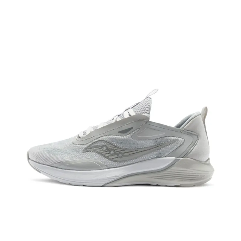Saucony Humming 1 Cushioning Anti Slip Wear Resistant Breathability Low Top Running Shoes Men's White Gray-0