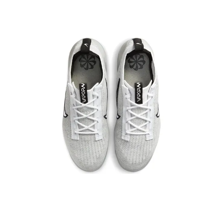 Nike Air VaporMax 2021 Fk White Black Metallic Silver-3
