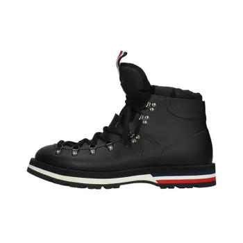 Moncler Abrasion Resistant High Top Hiking Shoes Men's Black
