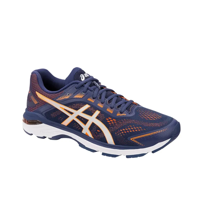 Asics GT 2000 7 2E Wide 'Indigo Shocking Orange'-2