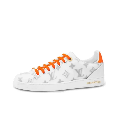 LOUIS VUITTON Frontrow Skateboard Shoes Women's Low-Top Orange/White