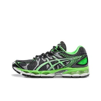 Asics GEL-Nimbus 16 Lite-Show Wear-Resistant Low-Top Running Shoes Men's Black Green