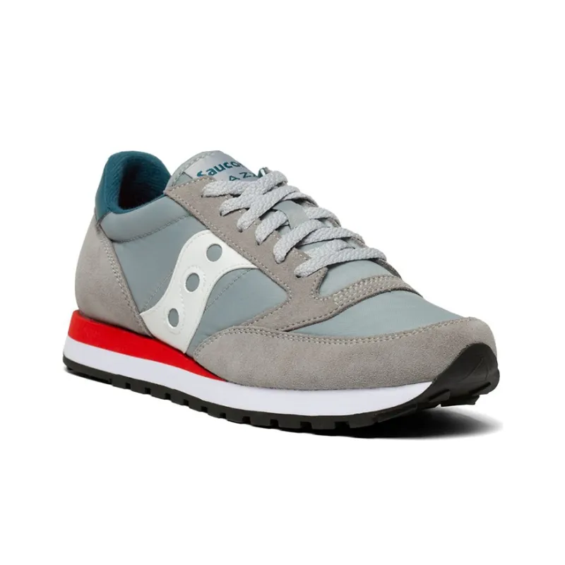 saucony Jazz Original Big Kid 'Grey Blue Red'-2