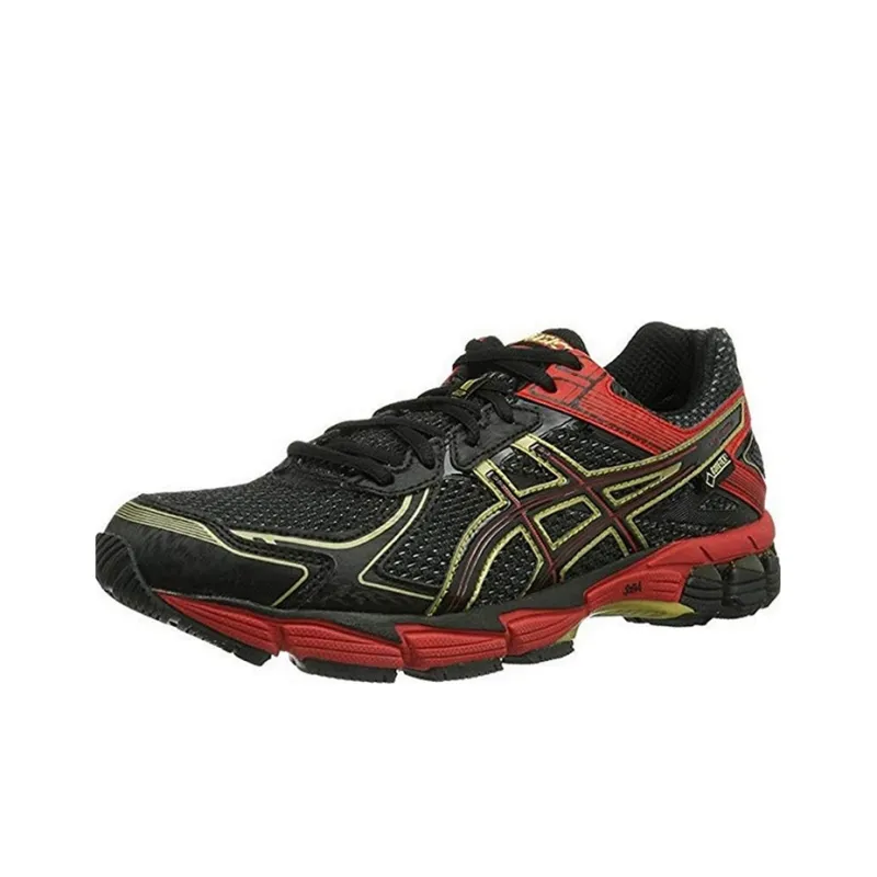 Asics Anti-Slip And Wear-Resistant Breathable Low-Top D Men's Black Red-2