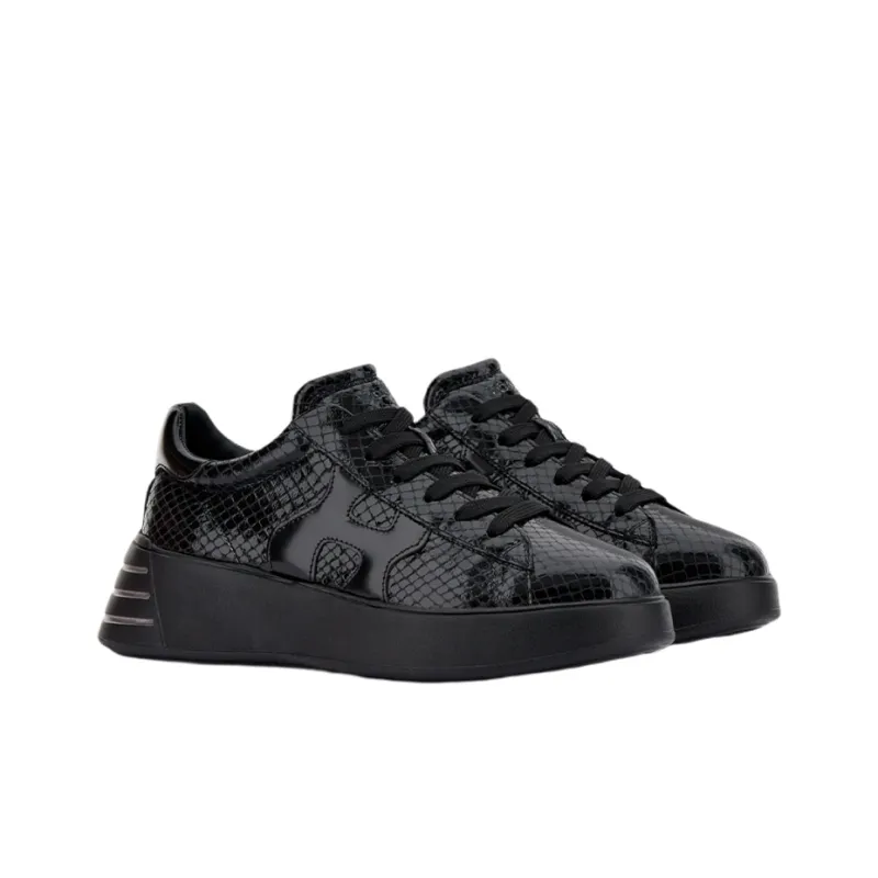 HOGAN Rebel Casual Shoes Women's Low-Top Black-1