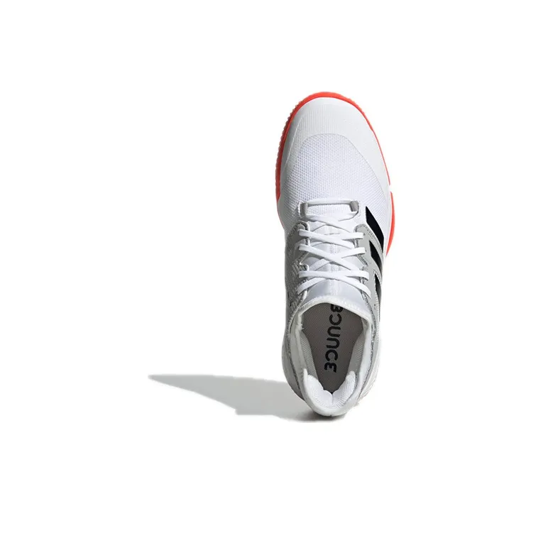 Adidas Court Team Bounce Anti-Slip And Wear-Resistant Breathable Low-Top Running Shoes Men's White Black-4