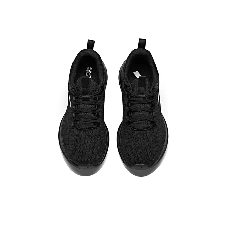 Anta Cushioning Anti Slip Wear Resistant Breathability Low Top Running Shoes Men's Black-2