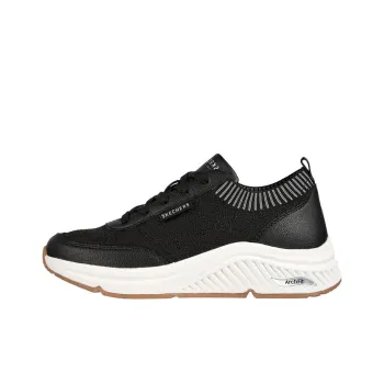 Skechers Arch Fit S Miles Walk On Cushioned Slip Resistant Abrasion Resistant Low Top Casual Shoes Women's Black White