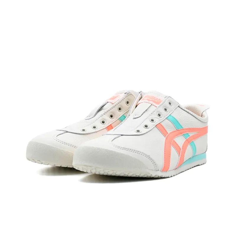 Onitsuka Tiger Mexico 66 Slip-on Shoes White Aqua Orange-2