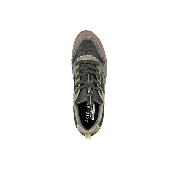 Skechers Uno 2 Low-Top Casual Shoes Men's Green Brown-3