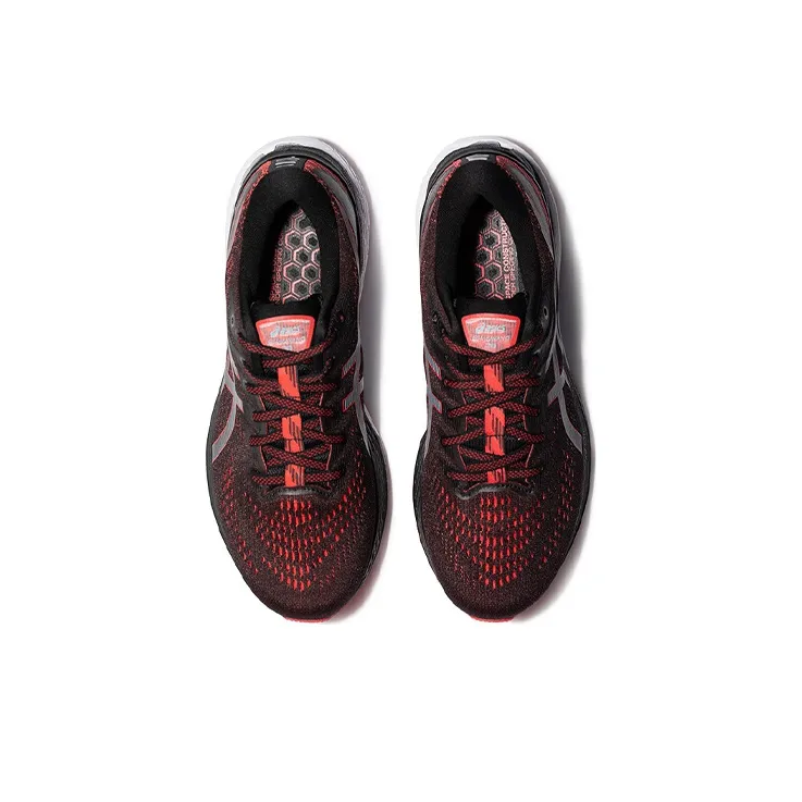 Asics Gel Kayano 28 Black Electric Red White-2