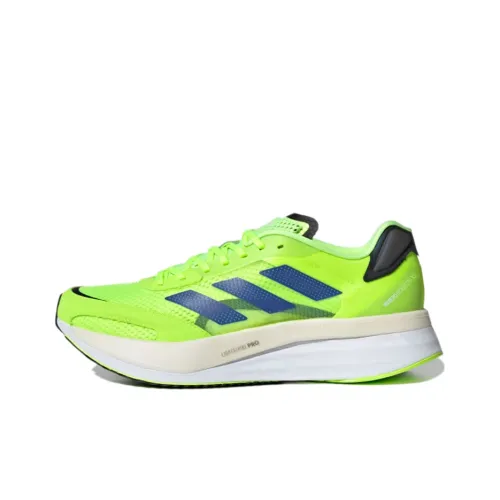 Adidas Adizero Boston 10 Signal Green Sonic Ink