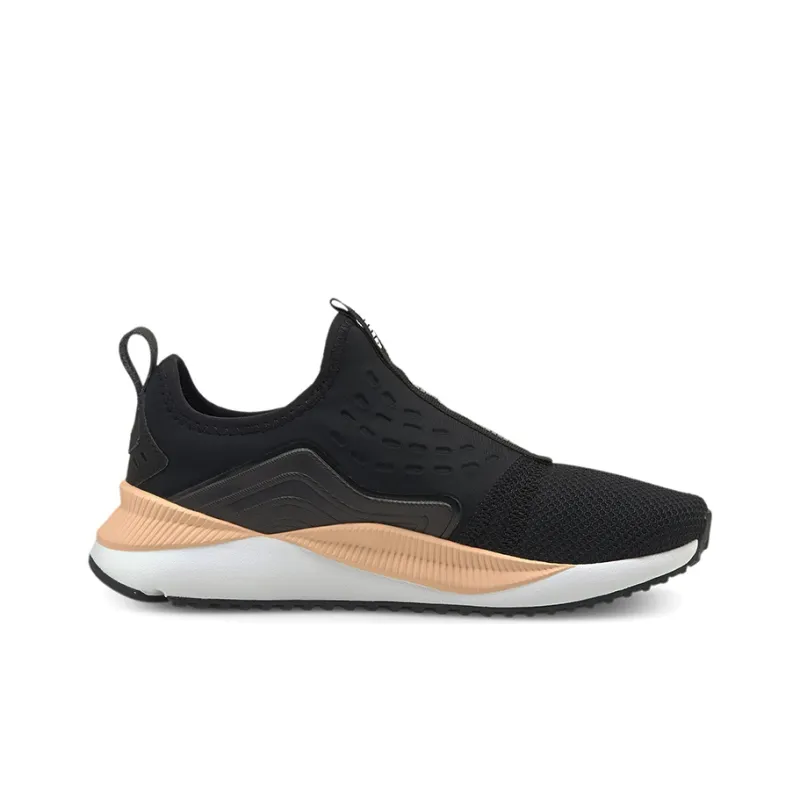 PUMA Pacer Future Slip-on Low-Top Running Shoes Women's Black Pink-1