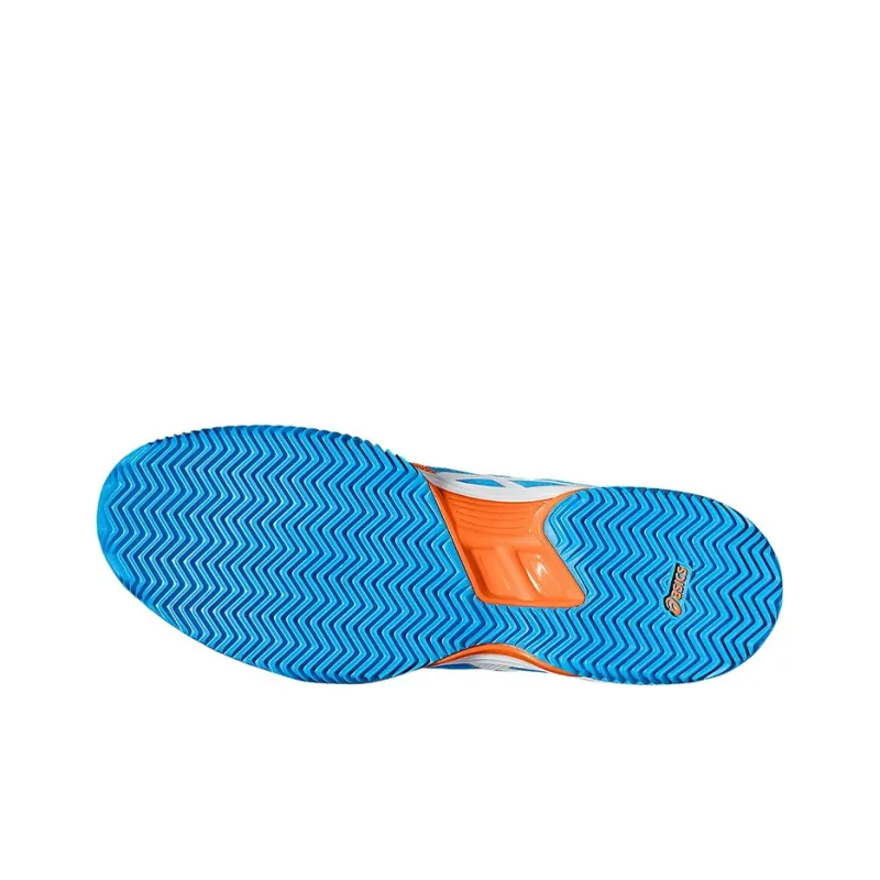 Asics Gel-Padel Pro 3 SG Wear-Resistant Slip-Resistant Low-Top Running Shoes Men's Blue Orange-4