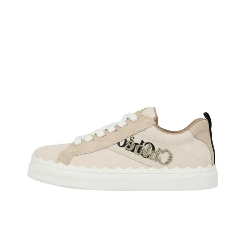 Chloé Lauren Skateboard Shoes Women's Low-Top Beige