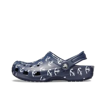Crocs Classic Clog Printing Sandals Deep Blue